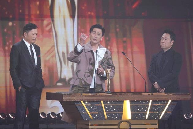 MACAO, CHINA - JANUARY 04: Actor Bosco Wong Chung-chak wins the Best Actor award at the TVB Anniversary Awards 2025 on January 4, 2026 in Macao, China.  Copyright: xVCGx 111613292503