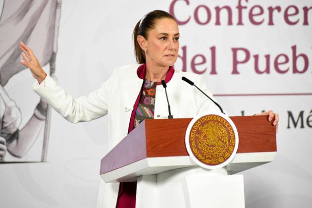MexicoÃ¢â‚¬â ¢s President Claudia Sheinbaum Pardo, speaks about the arrest of President Nicolas Maduro by US forces in a military operation for conspiracy to commit narcoterrorism during a news conference at National Palace. on January 5, 2026 in Mexico City, Mexico. Mexico City Mexico - ZUMAe321 20260105_zia_e321_001 Copyright: xLuisxBarronx