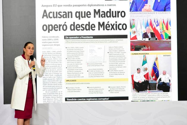 MexicoÃ¢â‚¬â ¢s President Claudia Sheinbaum Pardo, speaks about the arrest of President Nicolas Maduro by US forces in a military operation for conspiracy to commit narcoterrorism during a news conference at National Palace. on January 5, 2026 in Mexico City, Mexico. Mexico City Mexico - ZUMAe321 20260105_zia_e321_002 Copyright: xLuisxBarronx
