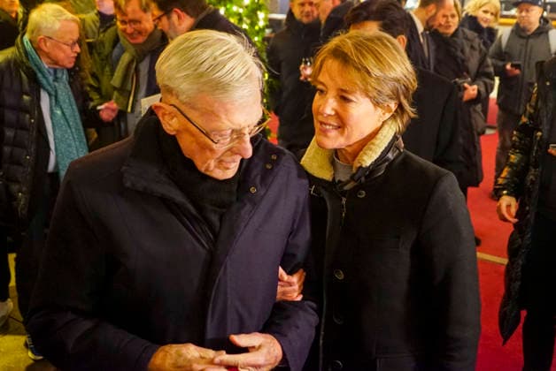 cntv: Eugen Block Vater mit seiner tochter Christina Block der Gruender der Steakhauskette Block House beim Neujahrsempfangs Punsch unterm Dach 2026 im Hotel Grand Elysee Hamburg Deutschland