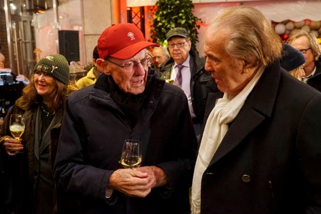 cntv:: Eugen Block mit Juergen Hunke Unternehmer beim Neujahrsempfangs Punsch unterm Dach 2026 im Hotel Grand Elysee Hamburg Deutschland