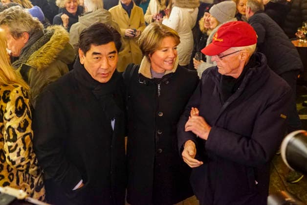 cntv: Eugen Block Vater mit seiner tochter Christina Block Tashi Takang Hoteldirektor des Grand ElysÃ e Hamburg der Gruender der Steakhauskette Block House beim Neujahrsempfangs Punsch unterm Dach 2026 im Hotel Grand Elysee Hamburg Deutschland