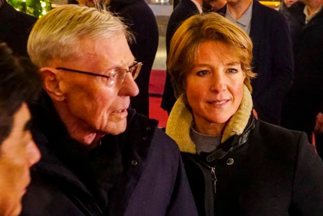 cntv: Eugen Block Vater mit seiner tochter Christina Block Tashi Takang Hoteldirektor des Grand ElysÃ e Hamburg der Gruender der Steakhauskette Block House beim Neujahrsempfangs Punsch unterm Dach 2026 im Hotel Grand Elysee Hamburg Deutschland