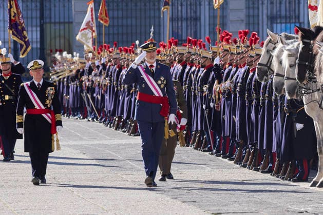 January 6, 2026, Madrid, Madrid, Spain: KING FELIPE VI of Spain, QUEEN LETIZIA of Spain and CROWN PRINCESS LEONOR of Spain attendÃ‚ the Pascua Militar ceremony Madrid Spain - ZUMAc260 20260106_zep_c260_015 Copyright: xMikexChicorrox