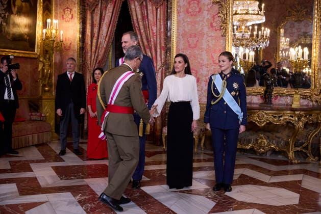January 6, 2026, Madrid, Madrid, Spain: KING FELIPE VI of Spain, QUEEN LETIZIA of Spain and CROWN PRINCESS LEONOR of Spain attendÃ‚ the Pascua Militar ceremony Madrid Spain - ZUMAc260 20260106_zep_c260_052 Copyright: xMikexChicorrox