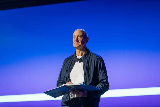 LAS VEGAS, NY - JANUARY 6: Roland Busch, CEO and President of Siemens, speaks at CES 2026 CTA State of the Industry Address and Siemens Keynote at Venetian, Palazzo Ballroom in Las Vegas, Nevada, on January 6, 2026. Copyright: xDeeCeexCarterx