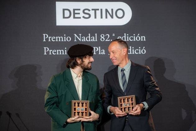 82nd Nadal Novel Prize and 58th Josep Pla Prize for prose in Catalan The writer David Uclés i , winner of the 82nd Nadal Prize with La ciudad de las luces muertas and the philosopher Francesc Torralba d , winner of the Josep Pla Prize with Anatomia de l esperança , pose during the ceremony of the 82nd Nadal Novel Prize and the 58th Josep Pla Prize for prose in Catalan, at the Palace Hotel, on January 6, 2026, in Barcelona, Catalonia Spain The Nadal Novel Prize and the 58th Josep Pla Prize for prose in Catalan will be awarded on Epiphany night, with a prize of 30,000 euros for the first and 10,000 euros for the second 06 JANUARY 2026 Lorena Sopê Barcelona Catalunya Catalunya Catalunya Spain  Copyright: xLorenaxSopÃªnax 7200949