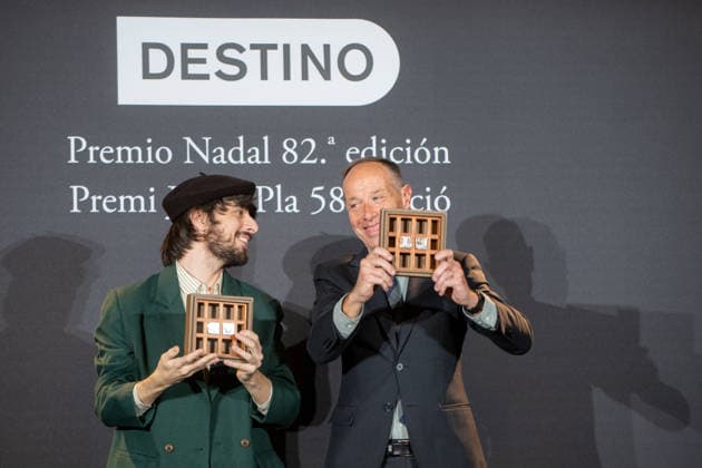 82nd Nadal Novel Prize and 58th Josep Pla Prize for prose in Catalan The writer David Uclés i , winner of the 82nd Nadal Prize with La ciudad de las luces muertas and the philosopher Francesc Torralba d , winner of the Josep Pla Prize with Anatomia de l esperança , pose during the ceremony of the 82nd Nadal Novel Prize and the 58th Josep Pla Prize for prose in Catalan, at the Palace Hotel, on January 6, 2026, in Barcelona, Catalonia Spain The Nadal Novel Prize and the 58th Josep Pla Prize for prose in Catalan will be awarded on Epiphany night, with a prize of 30,000 euros for the first and 10,000 euros for the second 06 JANUARY 2026 Lorena Sopê Barcelona Catalunya Catalunya Catalunya Spain  Copyright: xLorenaxSopÃªnax 7200950