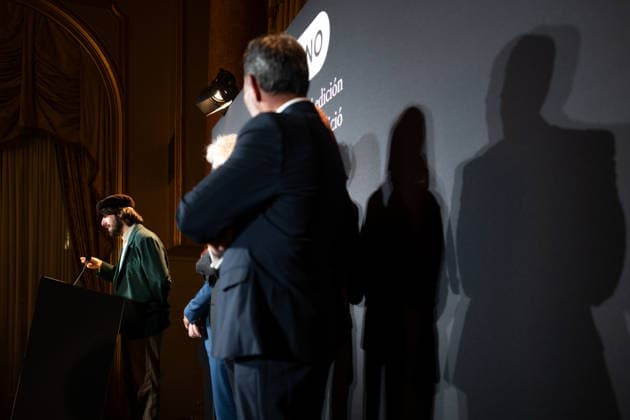 82nd Nadal Novel Prize and 58th Josep Pla Prize for prose in Catalan The writer David Uclés speaks after winning the 82nd Nadal Prize with La ciudad de las luces muertas during the ceremony of the 82nd Nadal Novel Prize and the 58th Josep Pla Prize for prose in Catalan, at the Hotel Palace, on January 6, 2026, in Barcelona, Catalonia Spain The Nadal Novel Prize and the 58th Josep Pla Prize for prose in Catalan will be awarded on the night of Epiphany, with a prize of 30,000 euros for the first and 10,000 euros for the second 06 JANUARY 2026 Lorena Sopê Barcelona Catalonia Catalonia Barcelona Catalonia Spain  Copyright: xLorenaxSopÃªnax 7200965