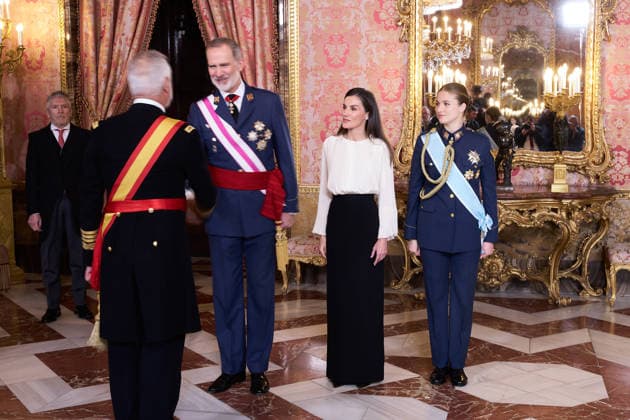 Spanish Royals attend the Pascua Militar ceremony in Madrid - 06 Jan 2025 King Felipe VI of Spain, Queen Letizia of Spain and Crown Princess Leonor of Spain attend the Pascua Militar ceremony at the Royal Palace. Madrid Spain Copyright: xAtilanoxGarciax xSOPAxImagesx photos01632