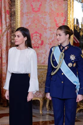 January 6, 2026, Madrid, Spain: Queen Letizia of Spain and Crown Princess Leonor of Spain attend the Pascua Militar ceremony at the Royal Palace in Madrid. Madrid Spain - ZUMAs197 20260106_aaa_s197_189 Copyright: xAtilanoxGarciax