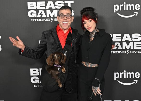 ˜Beast Games™ Season Two Los Angeles VIP Screening Steve-O and Koral Bickel arriving to the Beast Games? season two Los Angeles VIP screening held at the Academy Museum of Motion Pictures on January 6, 2026 in Los Angeles, Ca. Los Angeles Academy Museum of Motion Pictures California USA Copyright: xStarbuck xAFF-USA.COMx