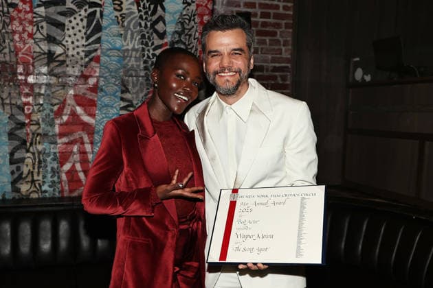 Inside for the 91st Annual New York Film Critics Circle Awards Featuring: Lupita Nyong O and Wagner Moura Where: New York, New York, United States When: 06 Jan 2026 Credit: Dave Allocca Starpix INSTARimages EDITORIAL USE ONLY. NOT FOR USE BY NEWSPAPERS BASED IN THE UK. Copyright: xx instar55365921