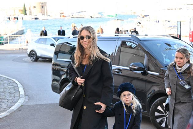Brigitte Bardot Funeral - Saint-Tropez Please hide the children’s faces prior to the publication - Brigitte Bardot s grand daughter Thea Charrier arriving at Notre-Dame de l Assomption church, for the funeral ceremony for late French actress Brigitte Bardot, in Saint-Tropez, southeastern France, on January 7, 2026. French film sensation Brigitte Bardot, a symbol of sexual liberation in the 1950s and 1960s who reinvented herself as an animal rights defender and embraced far-right views, died on Decmber 28, 2025 aged 91. Photo by Laurent Coust ABACAPRESS.COM Saint-Tropez France  Copyright: xCoustxLaurent ABACAx