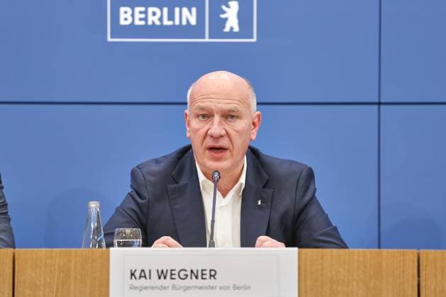 Berlin, Deutschland, 07.01.2026: Rotes Rathaus: Pressekonferenz des Berliner Senats zum Stromausfall in Berlin: Kai Wegner *** Berlin, Germany, 07 01 2026 Rotes Rathaus Press conference of the Berlin Senate on the power blackout in Berlin Kai Wegner Copyright: xdtsxNachrichtenagenturx dts_101031