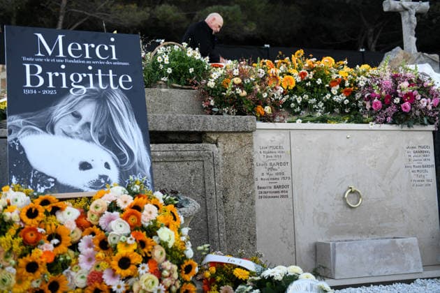 Brigitte Bardot s Grave at The Marine Cemetery - Saint-Tropez Illustration of Brigitte Bardot s grave, whose funeral took place this afternoon in Saint Tropez, on January 7, 2026. Photo by Florian Poitout ABACAPRESS.COM. Saint-Tropez France  Copyright: xPoitoutxFlorian ABACAx