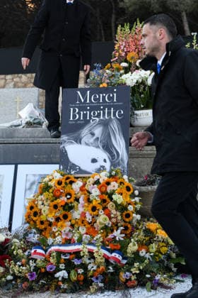 Brigitte Bardot s Grave at The Marine Cemetery - Saint-Tropez Illustration of Brigitte Bardot s grave, whose funeral took place this afternoon in Saint Tropez, on January 7, 2026. Photo by Florian Poitout ABACAPRESS.COM. Saint-Tropez France  Copyright: xPoitoutxFlorian ABACAx