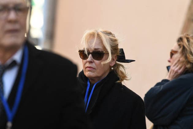Brigitte Bardot Funeral - Saint-Tropez Family arriving at Notre-Dame de l Assomption church, for the funeral ceremony for late French actress Brigitte Bardot, in Saint-Tropez, southeastern France, on January 7, 2026. French film sensation Brigitte Bardot, a symbol of sexual liberation in the 1950s and 1960s who reinvented herself as an animal rights defender and embraced far-right views, died on Decmber 28, 2025 aged 91. Photo by Florian Poitout ABACAPRESS.COM Saint-Tropez France  Copyright: xPoitoutxFlorian ABACAx
