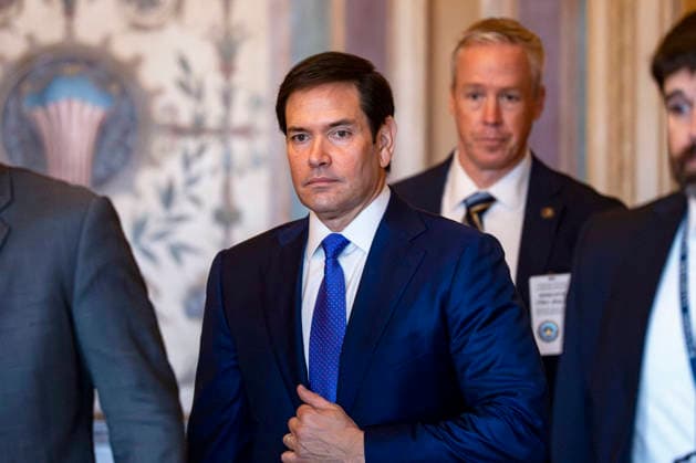Secretary of State Marco Rubio arrives to brief members of the Senate on Venezuela at the U.S. Capitol in Washington, DC on Wednesday, January 7, 2026.  WAP20260107303 BONNIExCASH