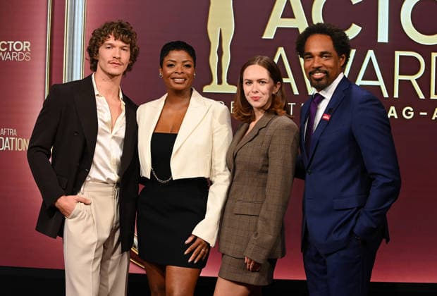 32nd Annual Actor Awards Nominations Connor Storrie, Janelle James, Elizabeth McLaughlin and Jason Winston George onstage at the 32nd Annual Actor Awards nominations held at SAG-AFTRA on January 7, 2026 in Los Angeles, Ca. Los Angeles SAG-AFTRA California USA Copyright: xTammiexArroyox xAFF-USA.comx
