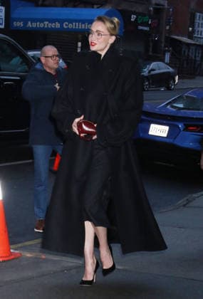 NEW YORK, NY - JANUARY 7: Sophie Turner seen at CBS Mornings on January 7, 2026 in New York City. Copyright: xRWx