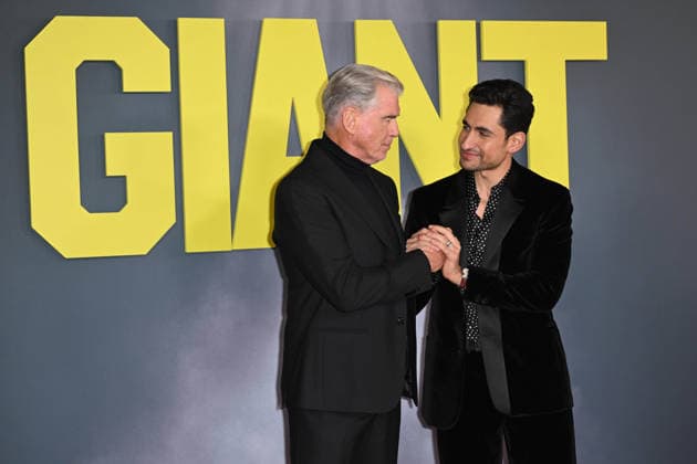 Celebrities attend the ˜Giant™ UK Gala Screening at Picturehouse Central in London Featuring: Pierce Brosnan, Amir El-Masry Where: London, United Kingdom When: 07 Jan 2026 Credit: Cover Images EDITORIAL USE ONLY. NOT FOR USE BY NEWSPAPERS BASED IN THE UK. Copyright: xx coverimg55366928