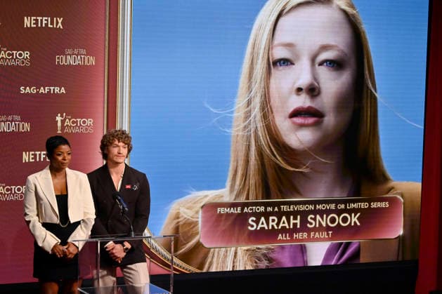 Actors Janelle James (L) and Connor Storrie announce the nominees for the 32nd annual Actor Awards on Wednesday, January 7, 2026. The Actor Awards, presented by SAG-AFTRA, honor excellence in film and TV acting. Winners will be announced at a gala at Hollywood s Shrine Auditorium & Expo Hall on March 1. It will stream live on Netflix.  LAP2026010747 JIMxRUYMEN
