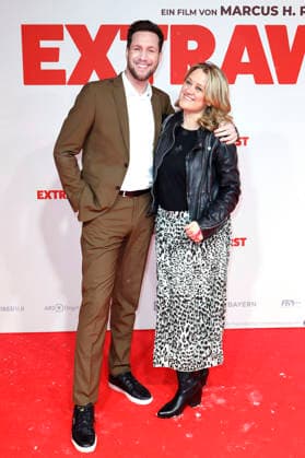 Sven Kroll und Lisa Feller bei der Weltpremiere des Kinofilms Extrawurst in der Lichtburg. Essen, 07.01.2026