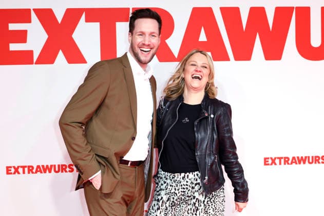 Sven Kroll und Lisa Feller bei der Weltpremiere des Kinofilms Extrawurst in der Lichtburg. Essen, 07.01.2026