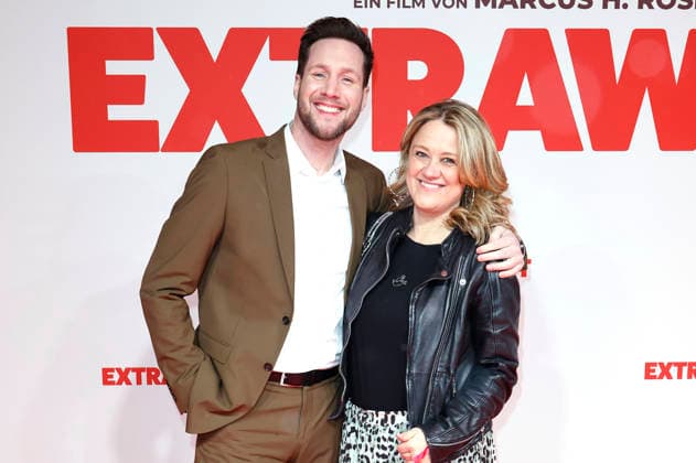 Sven Kroll und Lisa Feller bei der Weltpremiere des Kinofilms Extrawurst in der Lichtburg. Essen, 07.01.2026