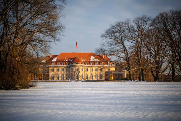Blick auf die Villa Borsig (Das Gaestehaus Auswaertiges Amt) im Winter. Berlin, 08.01.2026. Fotografiert im Auftrag des Auswaertigen Amtes Berlin Deutschland *** View of Villa Borsig Das Gaestehaus Auswaertiges Amt in winter Berlin, 08 01 2026 Photographed on behalf of the Federal Foreign Office Berlin Germany Copyright: xThomasxTrutschel AAx