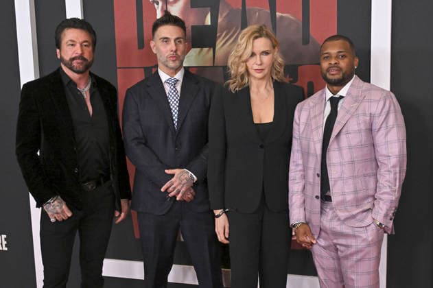 Richard Barner, Veronica Ferres und Gäste bei der Premiere des Kinofilms Dead Man™s Wire im AMC The Grove. Los Angeles, 07.01.2026