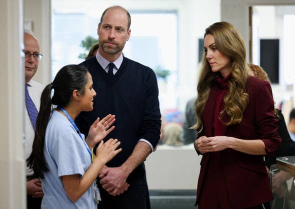 . 08 01 2026. London, United Kingdom. Prince William and Kate Middleton, the Prince and Princess of Wales, during a visit to Charing Cross Hospital in London.  xPoolx xi-Imagesx IIM-26493-0026