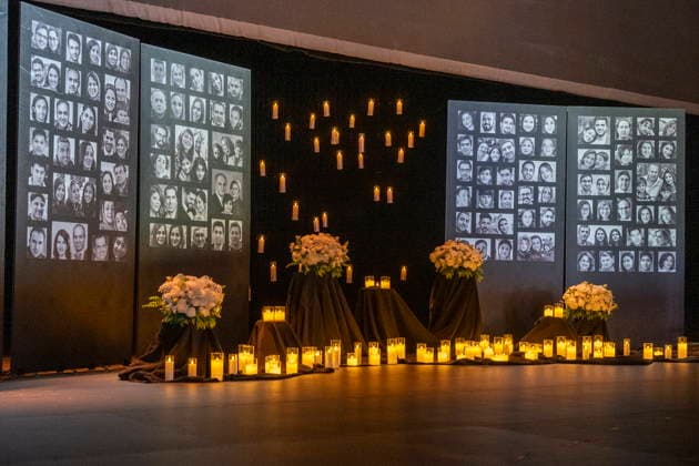 January 8, 2026, Toronto, On, CANADA: Panels with pictures of victims are seen at the ceremony commemorating the six-year anniversary of the downing of Ukraine International Airlines Flight PS752 in Iran, Richmond Hill, Ont., Thursday, Jan. 8, 2026. Toronto CANADA  - ZUMAc35_ 20260108_zaf_c35_013 Copyright: xEduardoxLimax