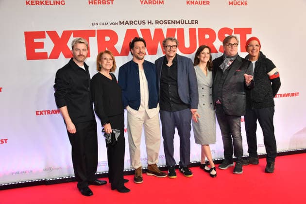 Marcus H. Rosenmüller mit Team Premiere Extrawurst Mathäser Filmpalast München 08. Januar 2026