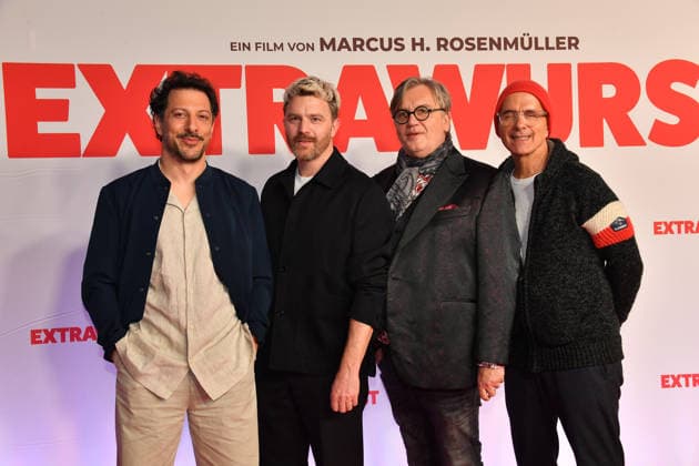 Fahri Yardim, Friedrich Mücke Hape Kerkeling und Christoph Maria Herbs, Premiere Extrawurst Mathäser Filmpalast München 08. Januar 2026