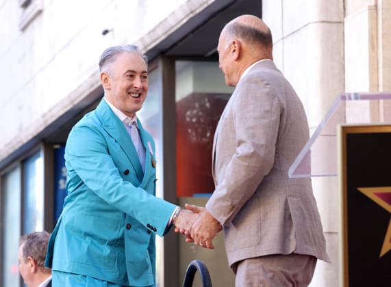 Alan Cumming and Steven Nissen, President & CEO, Hollywood Chamber of Commerce attend an unveiling ceremony honoring Alan Cumming with the 2,832nd star on the Hollywood Walk of Fame in Los Angeles on Thursday, January 08, 2026.  LAP20260108865 GREGxGRUDT