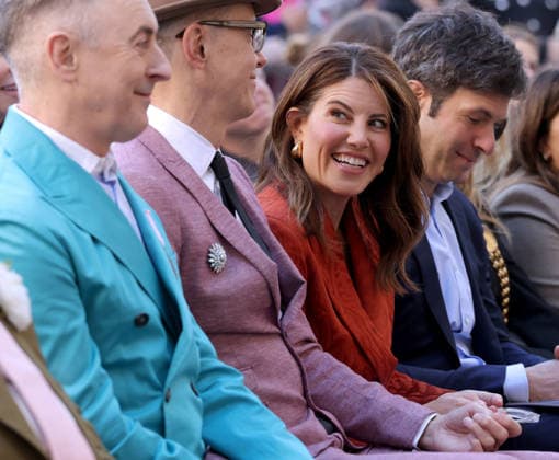 Alan Cumming and Monica Lewinsky attend an unveiling ceremony honoring Alan Cumming with the 2,832nd star on the Hollywood Walk of Fame in Los Angeles on Thursday, January 08, 2026.  LAP20260108883 GREGxGRUDT