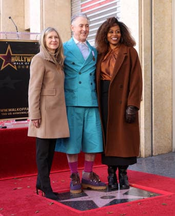 Frances Berwick, Chairman, NBCUniversal Entertainment, Alan Cumming and Pearlena Igbokwe, Chairman, Universal Studio Group attend an unveiling ceremony honoring Alan Cumming with the 2,832nd star on the Hollywood Walk of Fame in Los Angeles on Thursday, January 08, 2026.  LAP20260108891 GREGxGRUDT
