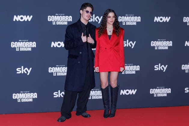 News - Photocall - GOMORRA, LE ORIGINI Luca Lubrano and Tullia Venezia attend the photocall of the movie GOMORRA, LE ORIGINI on january 08, 2026 at Cinema The Space Moderno, Rome, Italy Rome Cinema The Space Moderno Italy Copyright: xEmanuelaxVertollix xLiveMediax LPN_2225846