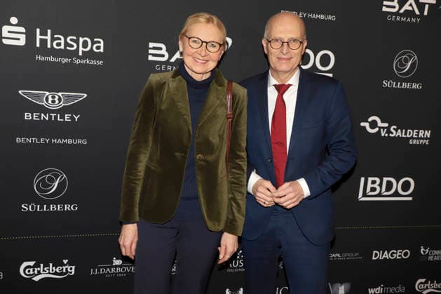 abb: Eva Tschentscher Dr. Peter Tschentscher SPD Hamburger erster Buergermeister mit Ehefrau zu Gast beim 31.Blankeneser Neujahrsempfang im Hotel Suellberg am 08.01.2026 in Hamburg Hamburg Deutschland