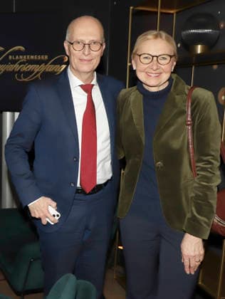 abb: Eva Tschentscher Dr. Peter Tschentscher SPD Hamburger erster Buergermeister mit Ehefrau zu Gast beim 31.Blankeneser Neujahrsempfang im Hotel Suellberg am 08.01.2026 in Hamburg Hamburg Deutschland