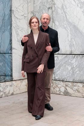 January 9, 2026, Rome, Rome, Italy: Rai photocall of the fiction Il Romanzo Famigliare based on Giovanni Pascoli, in the photo Giuseppe Piccioni with Liliana Bottone . Rome, Italy 09 January 2026 Rome Italy  - ZUMAa289 20260109_zia_a289_025 Copyright: xCristianoxMinichiellox