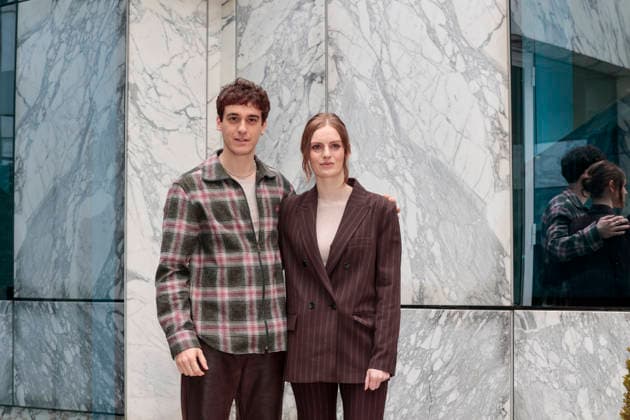 January 9, 2026, Rome, Rome, Italy: Rai photocall of the fiction Il Romanzo Famigliare based on Giovanni Pascoli, in the photo Liliana Bottone with Federico Cesari . Rome, Italy 09 January 2026 Rome Italy  - ZUMAa289 20260109_zia_a289_042 Copyright: xCristianoxMinichiellox