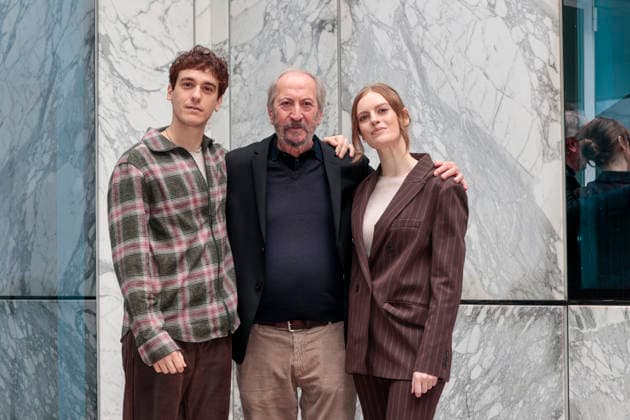 January 9, 2026, Rome, Rome, Italy: Rai photocall of the fiction Il Romanzo Famigliare based on Giovanni Pascoli, in the photo Giuseppe Piccioni with Liliana Bottone and Federico Cesari . Rome, Italy 09 January 2026 Rome Italy  - ZUMAa289 20260109_zia_a289_045 Copyright: xCristianoxMinichiellox