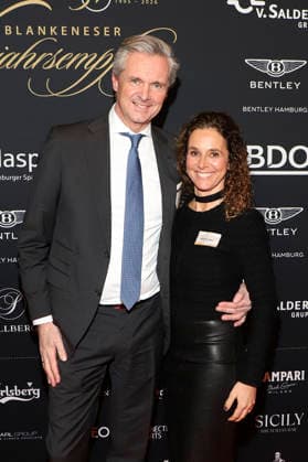 Steffen Knies und Melanie Knies Wepler beim 31. Blankeneser Neujahrsempfang im Hotel Süllberg. Hamburg, 08.01.2026