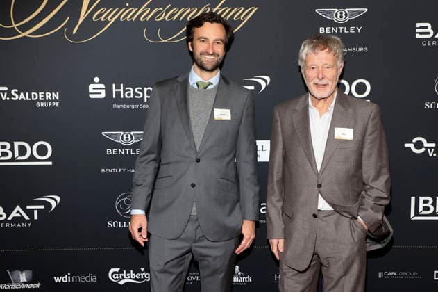 Jonas Wolff und Ulf Wolff beim 31. Blankeneser Neujahrsempfang im Hotel Süllberg. Hamburg, 08.01.2026