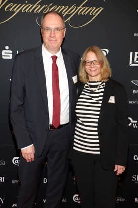 Ulf Cornils und Sabine Cornils beim 31. Blankeneser Neujahrsempfang im Hotel Süllberg. Hamburg, 08.01.2026