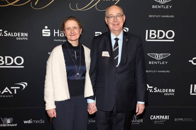 Sven Wieczorek mit Ehefrau Verena Wieczorek beim 31. Blankeneser Neujahrsempfang im Hotel Süllberg. Hamburg, 08.01.2026