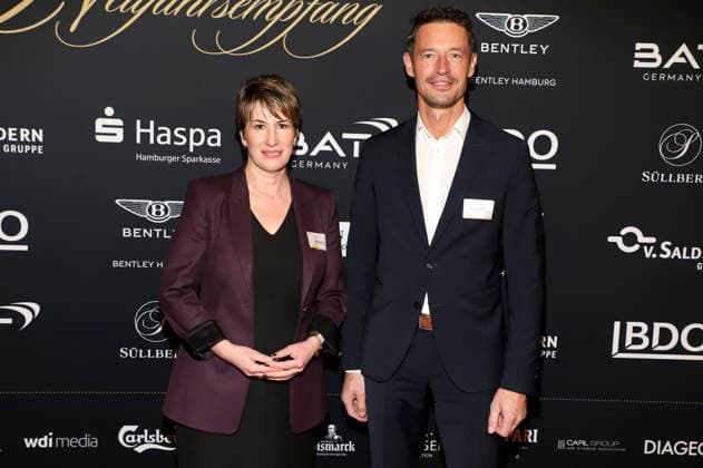 Alice Neumann und Ronny Neumann beim 31. Blankeneser Neujahrsempfang im Hotel Süllberg. Hamburg, 08.01.2026